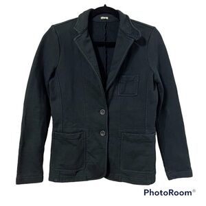 J CREW Black Schoolboy Cotton Blazer Size XS